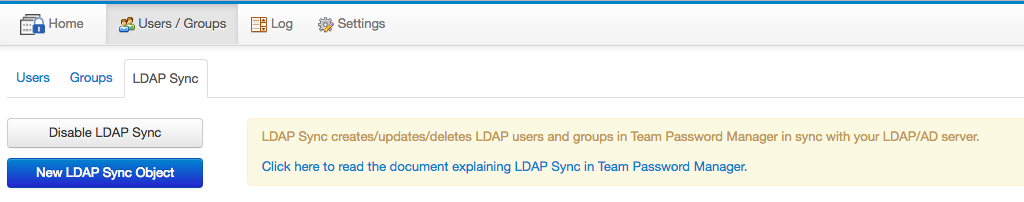 LDAP Sync