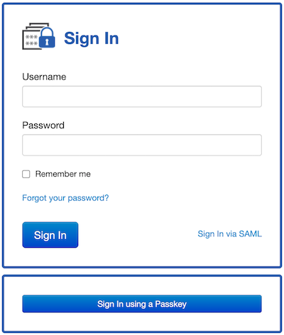 Sign In with a Passkey