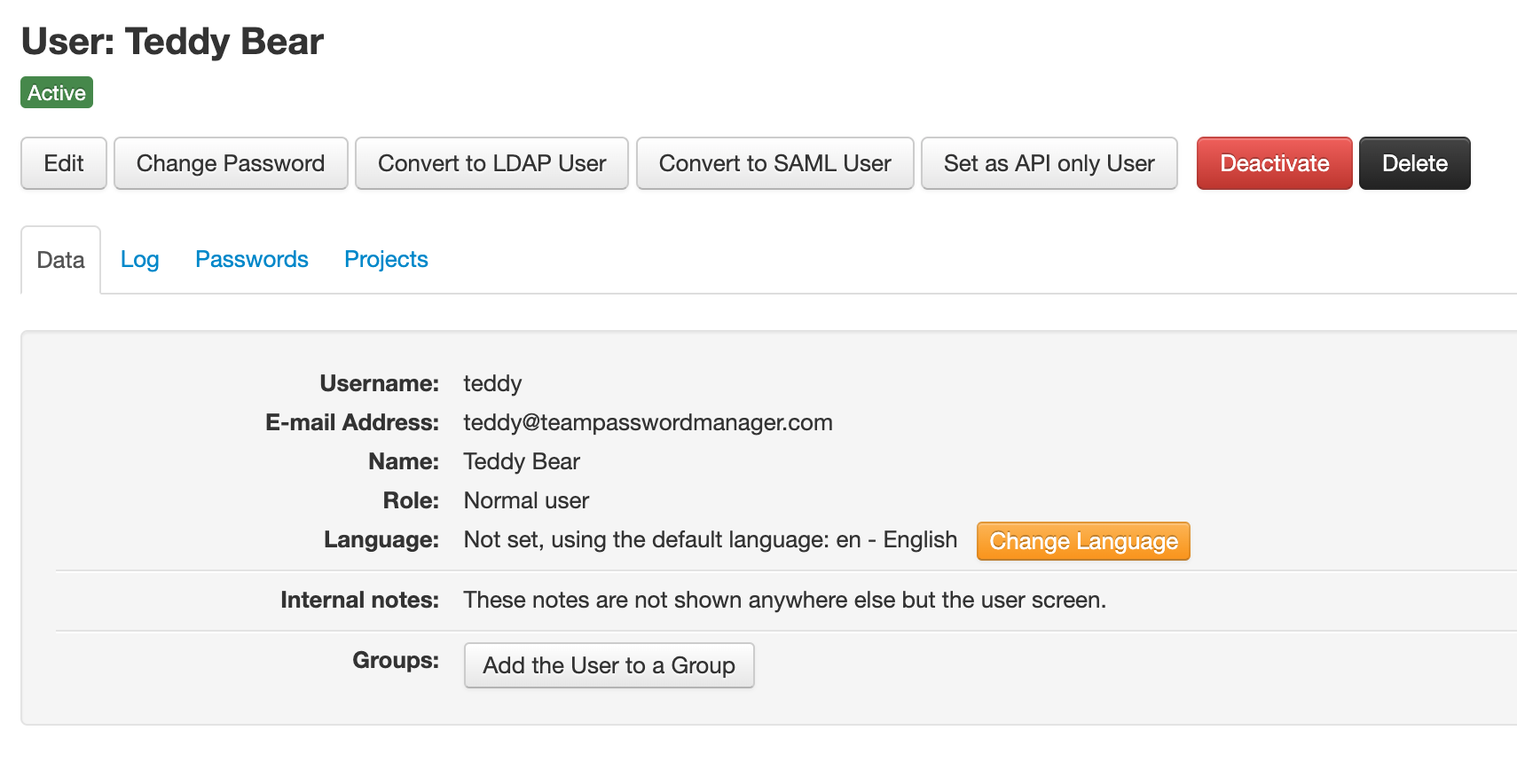 User screen operations
