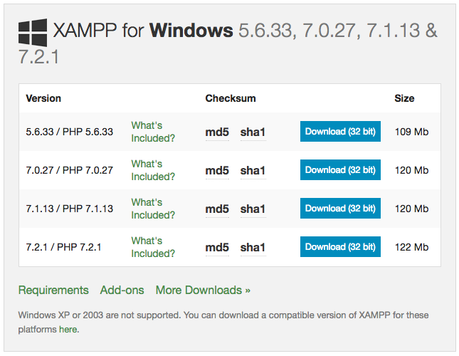 xampp control panel v3.2.1 download free